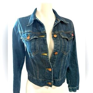 Roxy by quicksilver Dark Blue Denim Jean Jacket, size Small, great cond